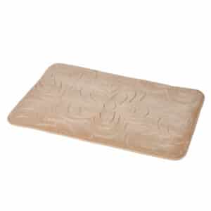 Memory Foam Bath Mat in Mocha Clover - Shower Accessories