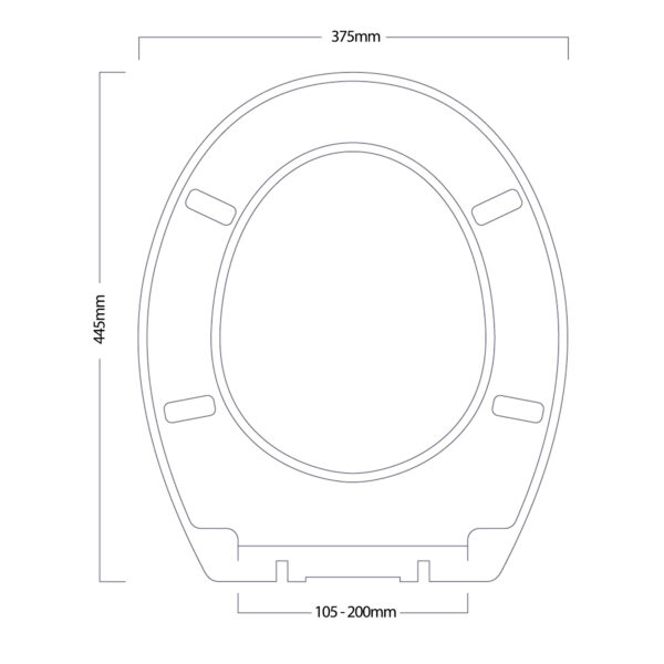 Norfolk Soft Close Toilet Seat – MDF White Oak - Wooden Toilet Seats