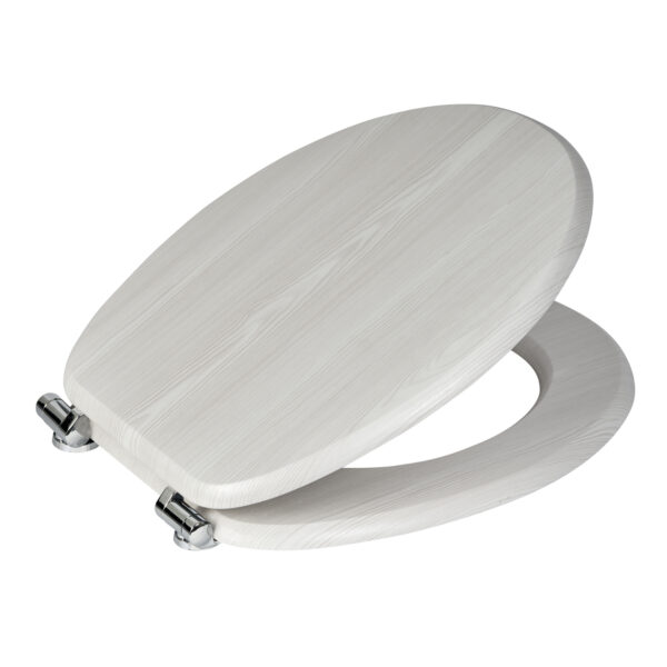 Norfolk Soft Close Toilet Seat – MDF White Oak - Wooden Toilet Seats