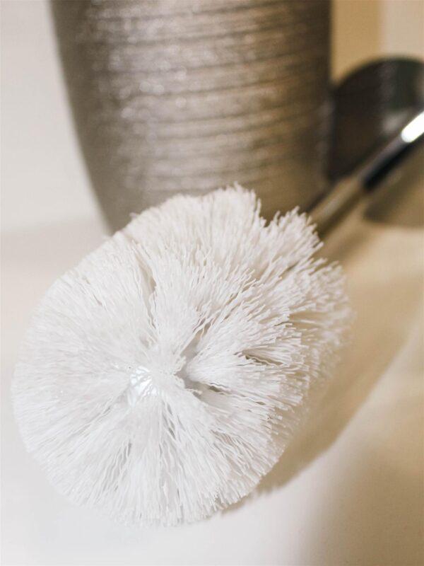 Pzazz Silver Diamante Toilet Brush & Holder - Toilet Brushes