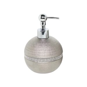 Pzazz Silver Diamante Liquid Soap Dispenser - Soap Dispensers